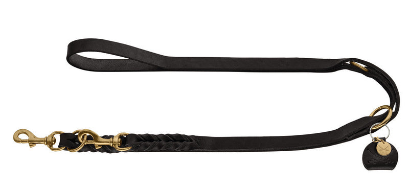SANSIBAR SOLID adjustable leash - black