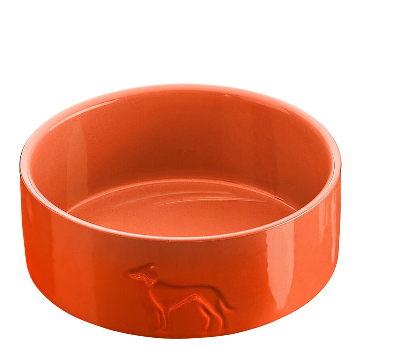 OSBY GLAZED miska - oranžová