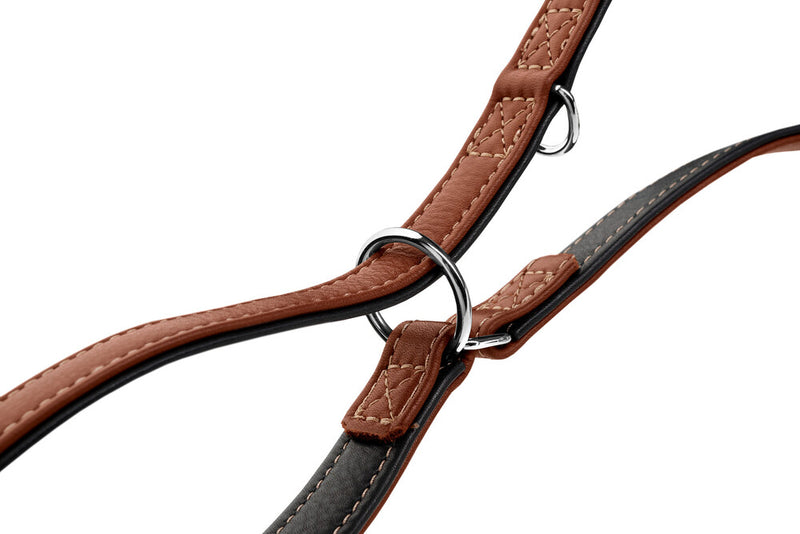 CANADIAN UP adjustable leash - cognac/black