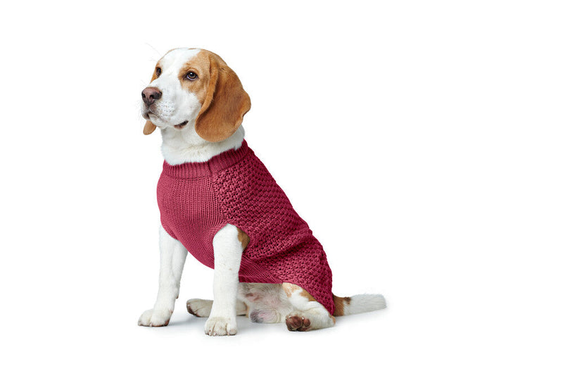 MALMÖ dog sweater - burgundy