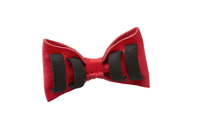 PARIS bow tie on collar - red