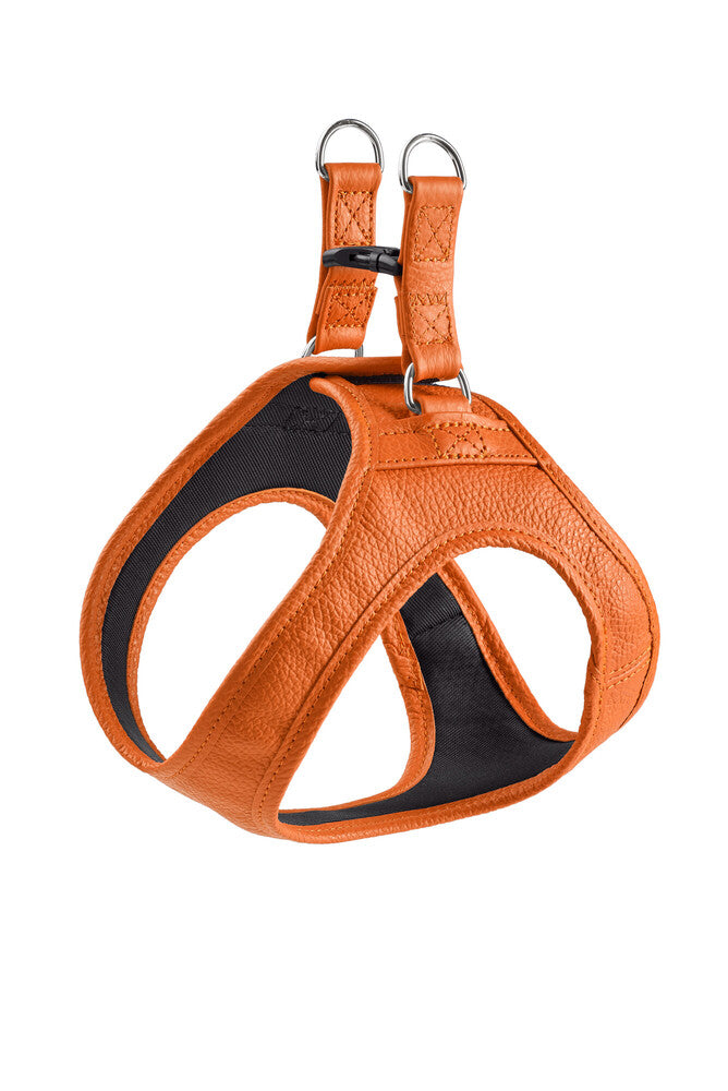 HILO leather harness - orange