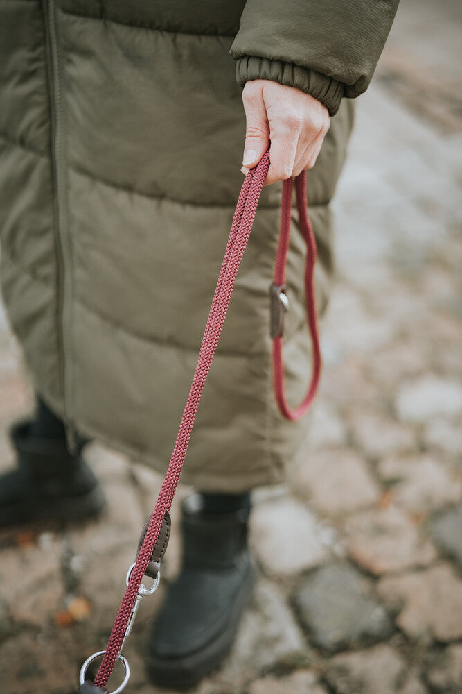 FREESTYLE adjustable leash - burgundy