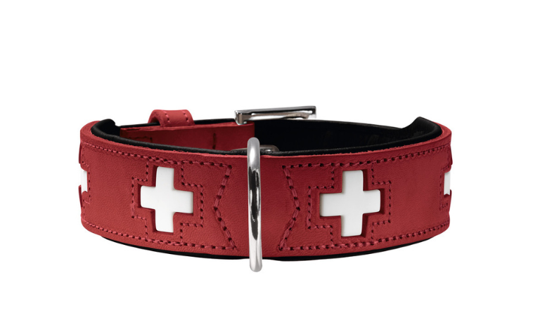 SWISS collar - red