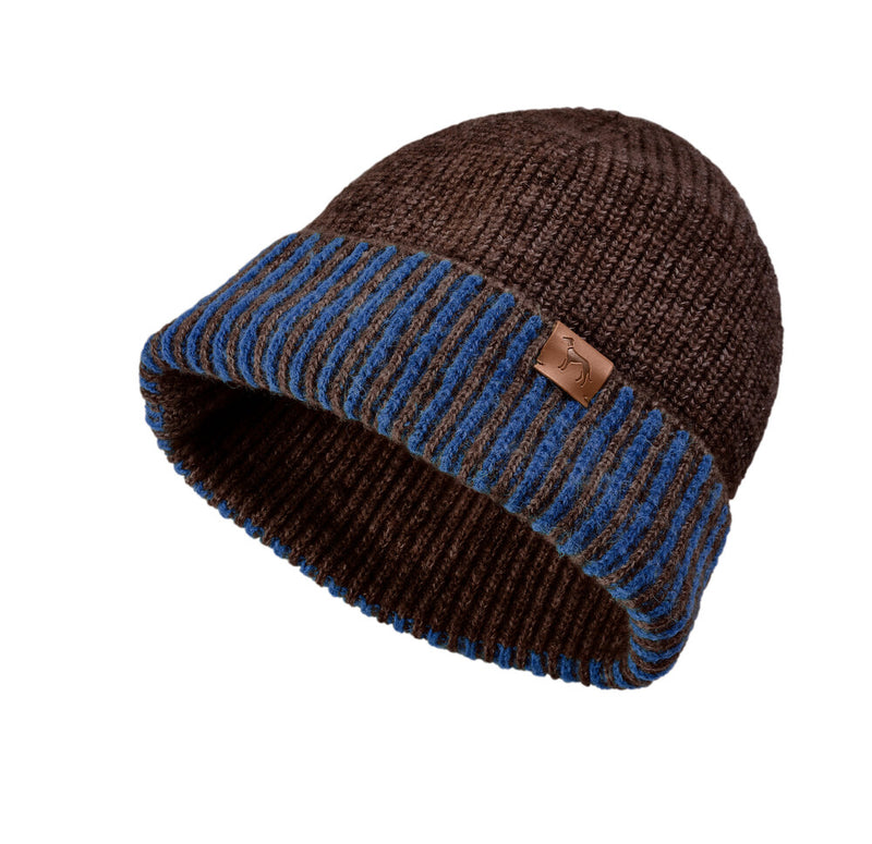 ODENSE sweater and cap - brown