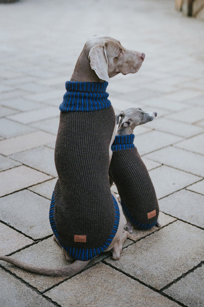 ODENSE sweater and cap - brown