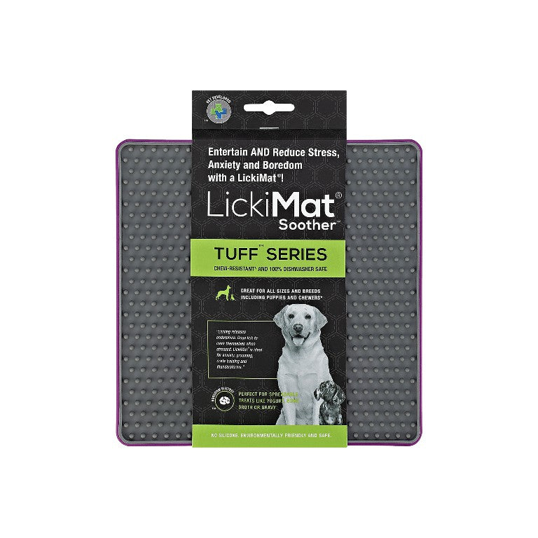 LickiMat SOOTHER TUFF licking mat - purple