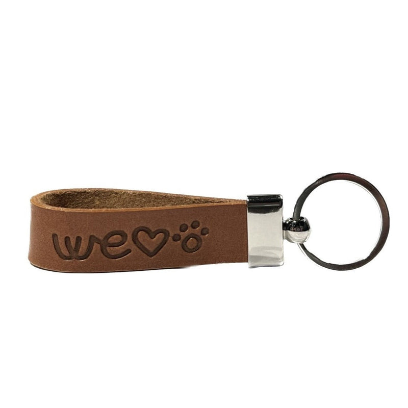 WLD key ring for DogPoint - cognac
