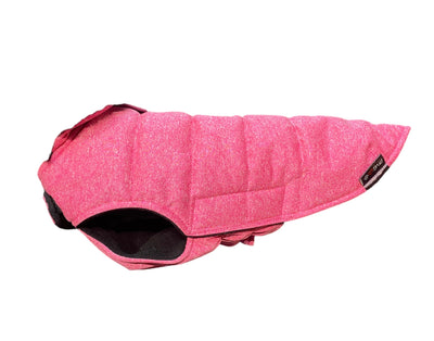WLD Zateplený kabátek s kožíškem - růžový