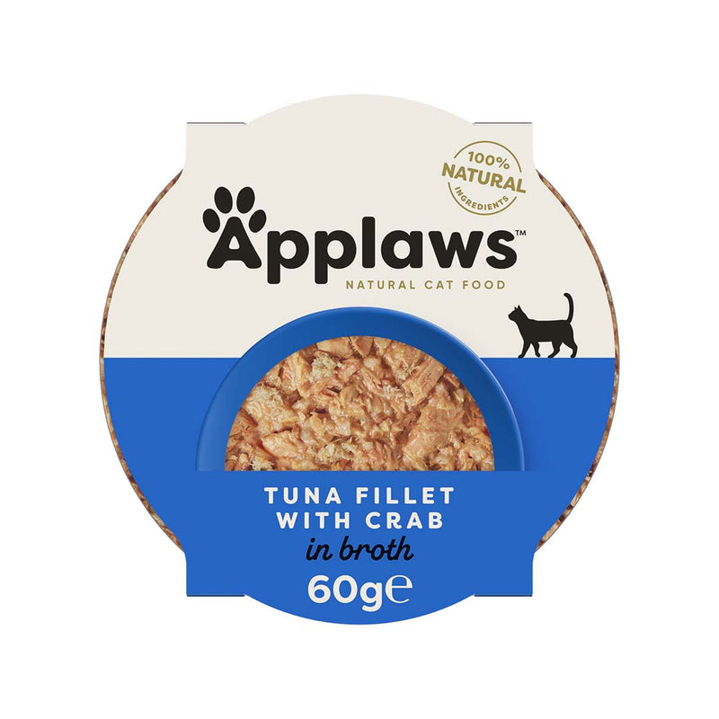 APPLAWS Cat bowl - tuna fillets and crab