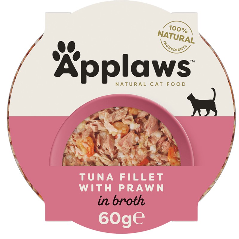 APPLAWS Cat bowl - tuna fillets and shrimp