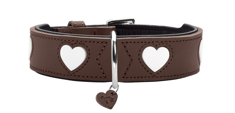 LOVE collar - brown