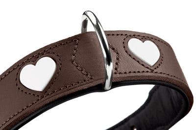 LOVE collar - brown