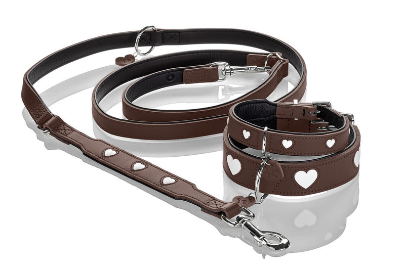 LOVE collar - brown