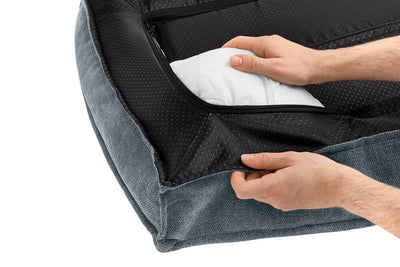 MELUN ortopedická matrace - šedomodrá