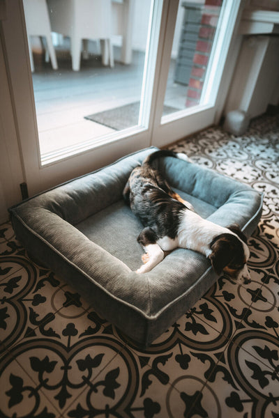 MELUN ortopedická matrace - šedomodrá