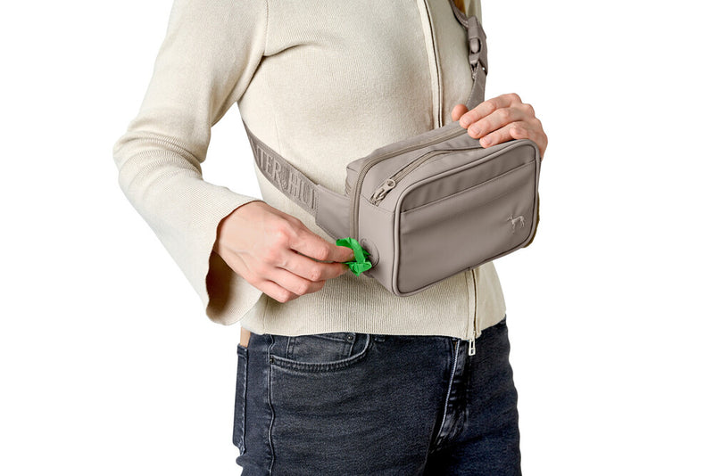 SEOUL waist bag with blanket - slate