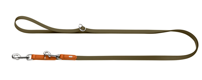 WOLMAR individuálně nastavitelné vodítko - khaki/oranžová