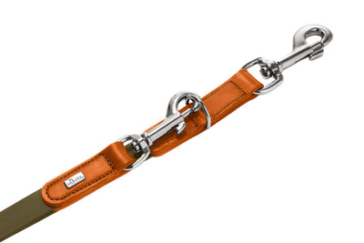 WOLMAR individuálně nastavitelné vodítko - khaki/oranžová