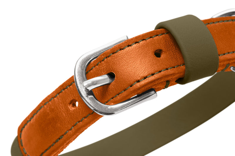 WOLMAR obojek - khaki/oranžová