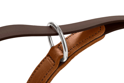 WOLMAR adjustable leash - chocolate/cognac