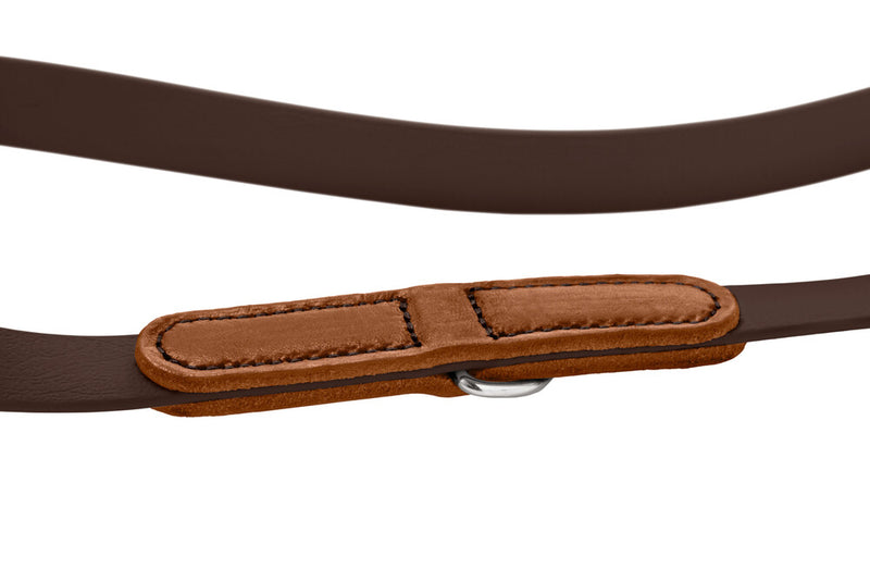 WOLMAR adjustable leash - chocolate/cognac