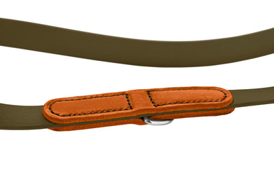WOLMAR nastavitelné vodítko - khaki/oranžová