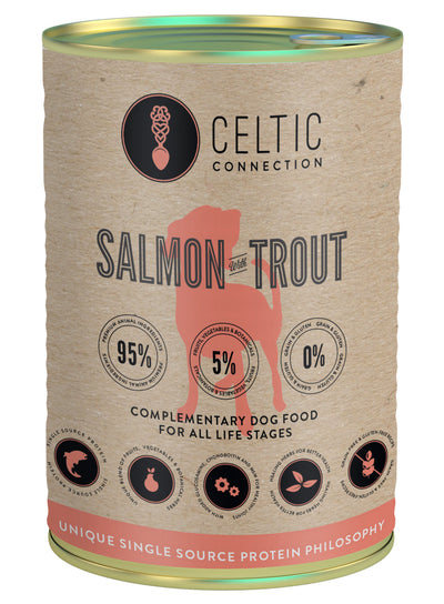 CELTIC Canned food for dogs - Salmon and trout 375g