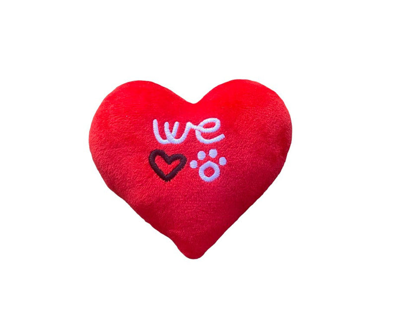 Heart dog toy